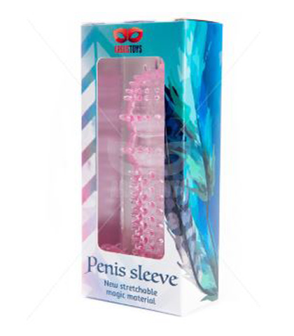 Roze silikonska penis navlaka